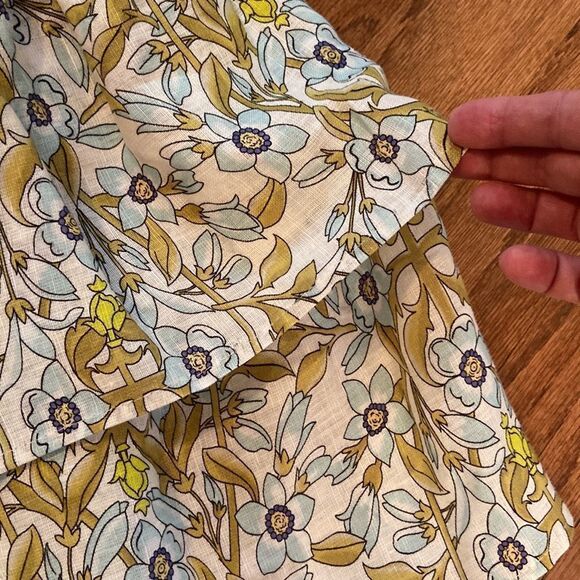 NWT Le Ragarre made in Italy linen skirt very lightweight, floral, size small. - Picture 5 of 13